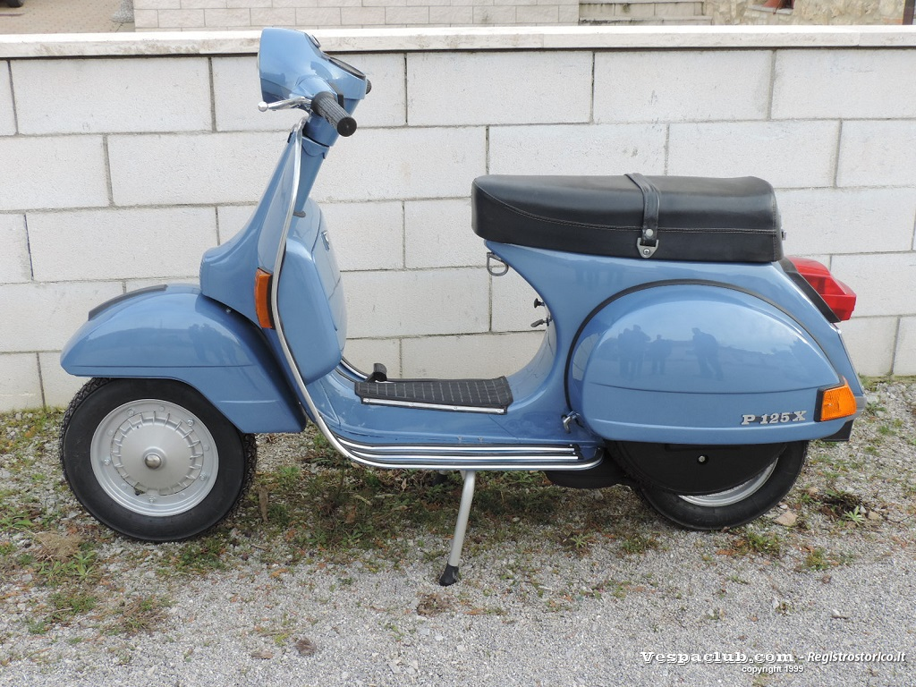 Vespa p125x - lato sinistro